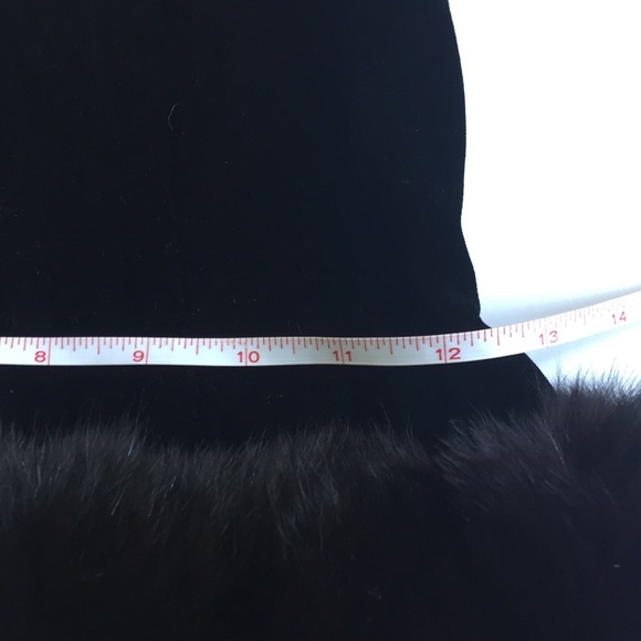 ❤️SOLD❤️Vintage Velvet Fur Waist Dress Strap - Picture 5 of 8
